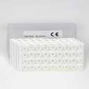Ear Clip Pads Alpha Series, Felt Round 10mm White, Box of 256