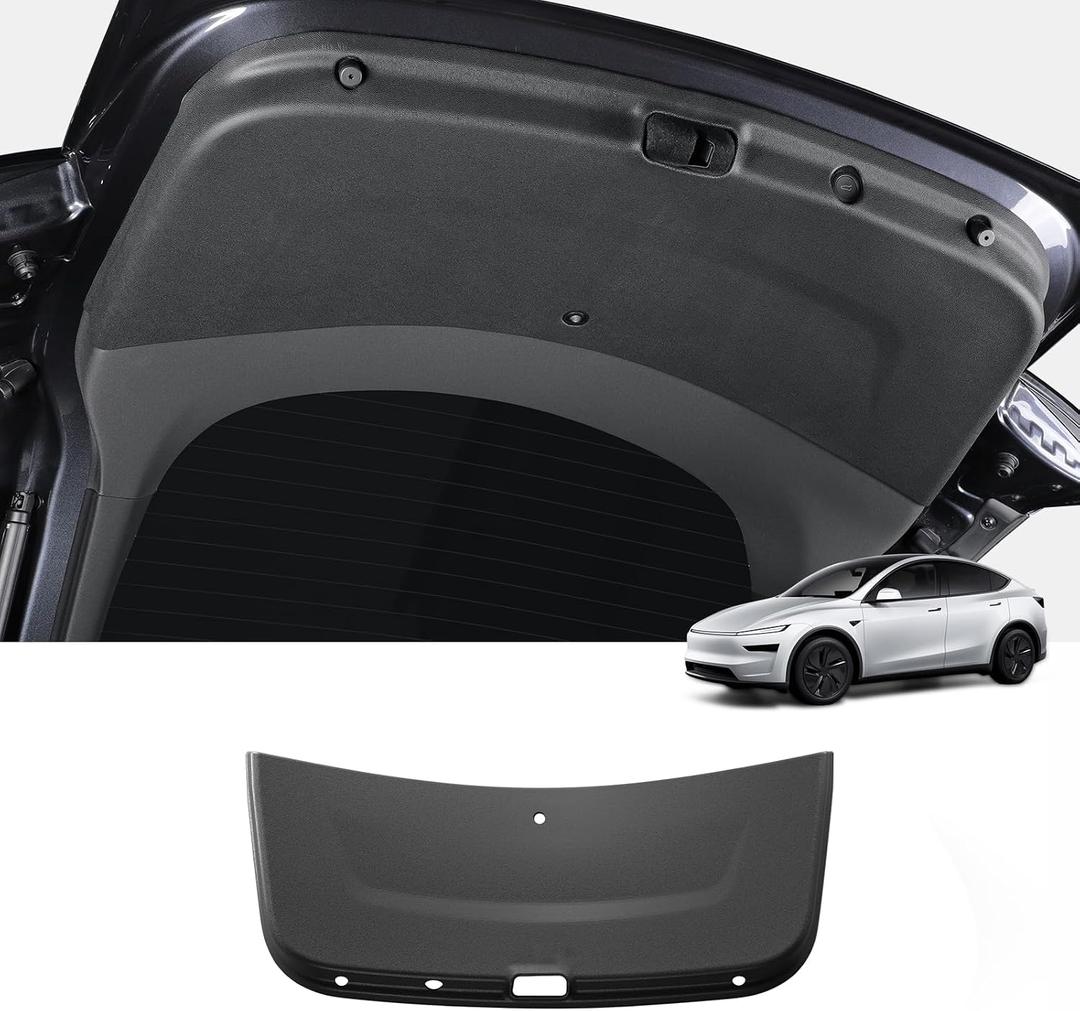 LUCKEASY Trunk Tailgate Mat for 2025 2026 Tesla Model Y Juniper 5 Seater Standard & Premium & Performance Rear Door Back Cargo Protector Mat All-Weather TPE Door Liners Model Y Juniper Accessories