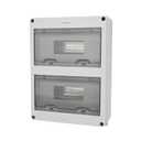 MOLLOM 24 Way Circuit Breaker MCB Distribution Protection Box with DIN Rail, IP65 Waterproof,for Indoor and Outdoor (24Way | 280x110x370 MM, HT)