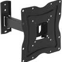Kortek Full Motion TV Wall Mount for 1050 Inch Tvs, Articulating Tilt Swivel Mount with 9 Inch Extension, Vesa 75x75 to 200x200, 66 Lbs Capacity, Single Stud with HDMI Cable Included
