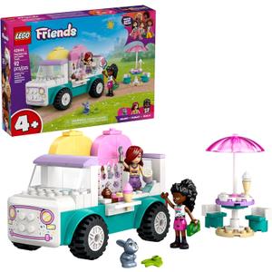 LEGO Friends Heartlake City Ice Cream Truck Toy - Building Toy Pretend Play Set for Kids, Girls and Boys, Ages 4+ - Preschool Building Blocks with 2 Minidolls and Rabbit Figure - 42644