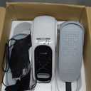 Under Desk Elliptical Machine, Electric Leg Exerciser for Seniors, Quiet & Portable Electric Seated Eclipse Exercise Training Machine with Remote, 12 Speeds & Mute Function, Manual & Auto Mode