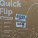 Jool Baby Quick Flip Toilet Seat with Built-in Potty & Splash Guard for Toddler Training, Slow Close (Elongated)