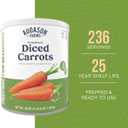 Augason Farms Dehydrated Diced Carrots Emergency Food Supply, 216 Servings, 25 Year Shelf Life, Great for Cooking, Baking, and Snacks - Dehydrated Meals, Survival Food Camping Essentials Can, 38 oz (EXP 07/07/36)