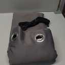 NICETOWN 2 Panels Weighted Blackout Curtains for Patio Waterproof, Top & Bottom Grommet & Back Tab Fixed Outdoor Curtains Windproof Drapes Thermal Insulated for Porch, W66 x L84, Grey