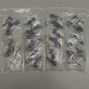 HOMOTEK 12 Pack Hinge Pin Black Door Stopper,Adjustable Deluxe Heavy Duty Door Stopper 2-1/2"x1-3/4,with Black Rubber Bumper Tips