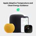 Aqara Smart Thermostat W200 with Apple Adaptive Temperature & Clean Energy Guidance, 4" Touchscreen, Matter Controller, Built-in Radar Sensor, Works with Apple Home, Siri, Google Assistant, Alexa
