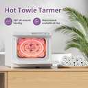 Towel Warmer, 8L Hot Towel Warmers for Facials, Salon Towel Warmers for Spa and Home, Barbershop, Esthetician.(White)