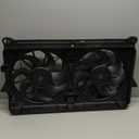 GM1101 Replacement Dual Radiator & Condenser Cooling Fan Assembly for 2005-2014 Chevrolet/Chevy Tahoe Silverado Avalanche for GMC Sierra