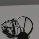 USB Headset with Microphone for PC, Computer Headset with Microphone Noise Canceling Mic for Laptop Call Center Wired Headset with Mic for Work Zoom Skype Teams from Office Home (Black) (Dual Ear)