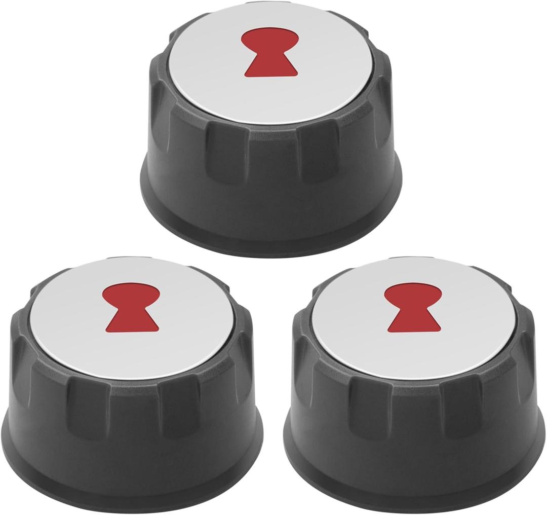 Grill Burner Knobs 69892 69893 Replacement Control Knobs for Weber Spirit 200 & 300 Series E-Spirit 310/320/ 330 Series (2013-2017), Set of 3