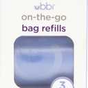 Ubbi On The Go Waste Disposal Bags Refills Value Pack, Lavender Scented, 6 Roll Refills, Baby On The Go Essentials, 2 packs