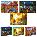 QUOKKA Jigsaw Puzzles for Adults 1000 3 Packs of Unique Adult Puzzles Enjoy Games for Adults - Colorful Designs for Women and Men