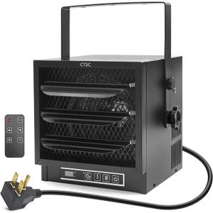 CTSC 4800W Garage Heater 240V/30Amps Plug - Fan-Forced Thermostat Control Electric Shop Heater, with Remote Control, 8-Hour Timer, Ideal for Workshop, ETL Compliant