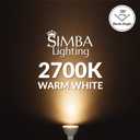 Simba Lighting LED MR16 5W 12V Light Bulb (10 Pack) 35W to 50W Halogen Spotlight Replacement for Landscape, Accent, Track Lights, Desk Lamps, FWM EXN, GU5.3 Bipin Base, 2700K Warm White, Not Dimmable