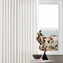 TWODRAPES Beige White Pinch Pleated Linen Curtains 2 Panels 105 Inches Long for Living Room Bedroom Memory Shaped Semi Sheer Pleat Drapes with Hooks Rings Light Filtering Window Curtain 40x105