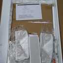 White Makeup Vanity Desk with Mirror and Lights, 40 inch Girls Vanity Set with Chair, Make Up Dresser Table with Drawers and Power Outlet for Bedroom Small Space