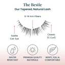FlutterHabit Bestie Ready Set Starter Kit, DIY Eyelash Extensions, Lash Clusters for Women, Professional Quality At Home Eyelash Extension Kit, Natural False Lashes, 3 Lash Sets, Lash Glue Included