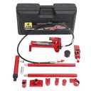 4 T Hydraulic Jack Kit, Porta Power Kit with 4.6 ft/1.4 m Oil Hose, Portable Hydraulic Jack with Storage Case for Automotive, Garage, Farm, Heavy Equipment, Mechanic