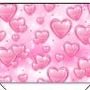Pink Heart Early 2000s Backdrop Y2K Party Decorations,90s Old School Backdrops for Glamour Photoshoot Women 18th 30th Birthday Banner Background Girls Kids Portrait Selfie Props 10x7ft