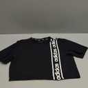 Adidas Black & White Cropped Tee XS 100% Cotton Women Comfy Exercise Outfit