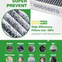 COCOAUTO Cabin & Engine Air Filter Kit for Kia Sorento (2016-2020) 2.0L 2.4L 3.3L, Replace OE 97134C6900 28113A9100
