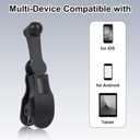 Auto Clicker for Smartphone, Adjustable Speed Phone Screen Tapper with Data Cable 180 Rotatable Auto Tapping Device for iOS Android Phone Tablet Gaming Live Broadcast Flash Deal (Black)