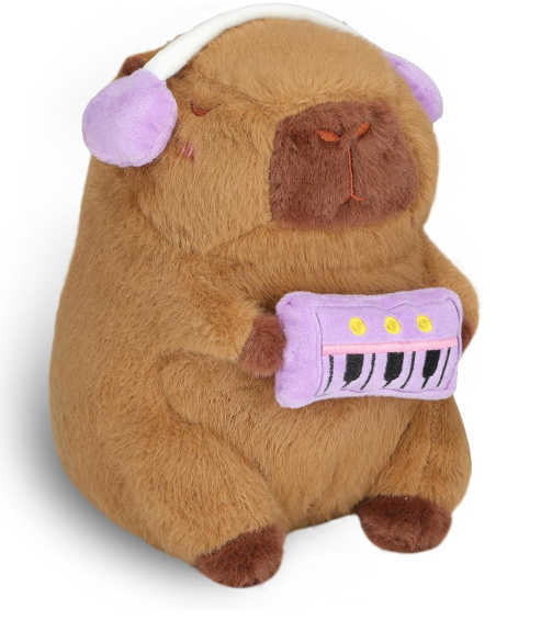 Cute Capybara Plush Toy, 8 Inch Capybara Stuffed Animal Kawaii Doll Pillow Gifts for Boys Girls 