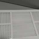 18" X 10" 3-Way AIR Supply Grille - Vent Cover & Diffuser - Flat Stamped Face - White [Outer Dimensions: 19.75"w X 11.75"h]