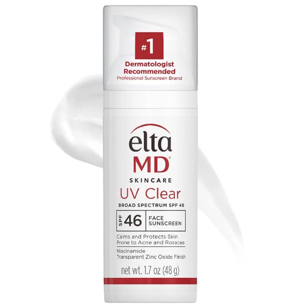 EltaMD UV Clear Face Sunscreen SPF 46, OilFree Sunscreen with Zinc Oxide, Dermatologist Recommended