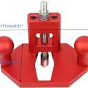 Router Plane Hand Wood Planer, Handheld Woodworking Tool, Woodworking Carpenter Tools Adjustable Woodcraft Trimming Knife Depth Stop Planer Wood Chamfering Slottinge (Red)