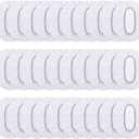 Outus 100 Pack Clear Disposable Ear Protectors Waterproof Ear Covers for Hair Dye, Shower, Bathing