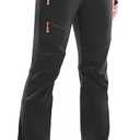Heathyoga Women’s Snow Pants Waterproof Ski Pants for Women Snowboard Pants Women’s Hiking Pants Fleece Cargo Pants, Size 2XL