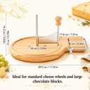 2-in-1 Cheese Curler and Slicer Board, Cheese Shaver, about 12 inches/ 29.5 cm