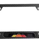 3 Color Mountain License Plate Frame Cover Holder, Carbon Fiber for Toyota Tacoma Tundra 4Runner Off Road, Truck Car Accessories 1PC