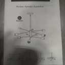 RUIYEY Modern Sputnik Chandeliers Light, 6-Light Black Chandeliers for Dining Room, Height Adjustable Ceiling Lights Farmhouse Chandelier for Kitchen Island Living Room Bedroom Visit The Store