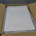 Clear Storage Bins with Lids - 4 Tier Plastic Bins with Wheels, Stackable Storage Bin, Closet Organizers Box for Bedroom, Living Room, 23 QT Folding Box with Magnetic door (White)