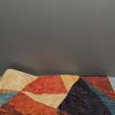 YIHOUSE Brown Area Rug 6x9,Geometric Burnt Orange Area Rug Non Slip,Farmhouse Rugs Washable,Vintage Burgundy Carpets for Bedroom, Boho Rug for Kitchen,Dining Room