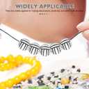 3 x EXCEART 100pcs Volleyball Beads for Jewelry Making | 15mm Acrylic Sports Beads with Big Hole for DIY Bracelet Necklace & Pen Making