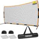 1610 FT Backstop Net Multi-Sport Barrier for Baseball, Soccer, Basketball & Lacrosse, Wind-Stable with Ground Stakes & Sandbags, Portable Outdoor Practice Net for Backyard & Park