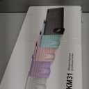 Trueque Wireless Keyboard and Mouse Combo - Full-Size Quiet Keyboard with Palm Rest, Phone Holder, Multimedia Keys, Power Switch, Compatible with Windows, Chrome OS, PC, Laptop (Batteries Included) (Black)