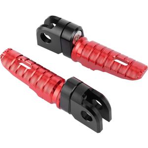 Acouto Pair of Front Foot Pegs Aluminum Alloy Pedals Fit for Ninja Z125 PRO Z250/SL Z400 Z900(Red) for Front Foot Pegs Motorcycle Foot Rest Front Pedals Motorcycle Footpegs Footpegs for