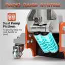 2 Ton Low Profile Floor Jack, Aluminum Steel Car Jack, Orange