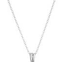 Amazon Essentials Sterling Silver Round Cut Birthstone Pendant Necklace 18" (previously Amazon Collection) (Created Opal, October)