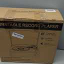 Record Player for Vinyl with Speakers Turntable Vinyls Records Belt-Driven Turntables 3-Speed 3 Size Wireless Bluetooth Headphone AUX-in RCA Line LP Vinyl Players Auto Stop New Sleek Pale Green