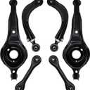 Rear Adjustable Control Arms Bushings Trailing Arm Left Right Driver Passenger Side Suspension Kit Replacement for 2000-2011 Ford Focus