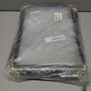 25 Restaurant Menu Covers 8.5'' x 11'', Double Stitched Single Pocket Menu Holder with Golden Corners, Clear Viewing Surfaces