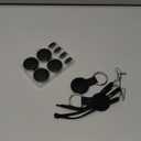 Air Tracker Tags-4 Pack for Android with Case- Bluetooth Tracker Item Finder for Key, Wallet, Luggage - Works with Google Find Hub, IP66 Waterproof, Smart Tag for Android & Samsung Phones(Black)