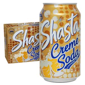 Shasta Creme Soda | 12-Pack of 12oz Cans | Smooth Vanilla Cream Flavor | Sweet & Nostalgic | Caffeine-Free (EXP 04/17/27)