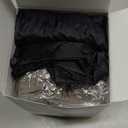 Sunany Inflatable Foot Rest Pillow for Travel, Kids/Adults Airplane Travel Pillow-Adjustable Height Cushions,for Kids to Sleep While Traveling,Suitable for Office, Home and Any Travell (1 Pack) (Grey)